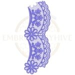 Buy flower border machine embroidery design
