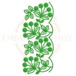 Buy flower border machine embroidery design