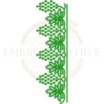 Buy flower border machine embroidery design
