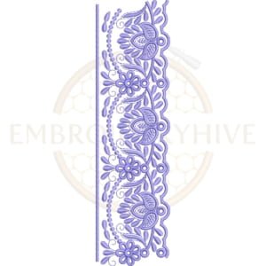 Buy flower border machine embroidery design