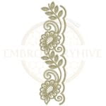 Buy flower border machine embroidery design