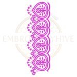 Buy flower border machine embroidery design