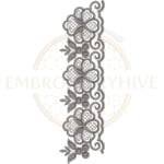 Buy flower border machine embroidery design