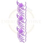 Buy flower border machine embroidery design