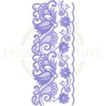 Buy flower border machine embroidery design
