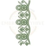Buy flower border machine embroidery design