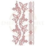 Buy flower border machine embroidery design