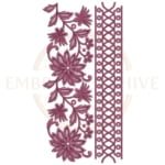 Buy flower border machine embroidery design