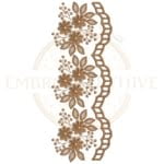 Buy flower border machine embroidery design