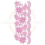 Buy flower border machine embroidery design