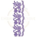Buy flower border machine embroidery design