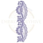 Buy flower border machine embroidery design