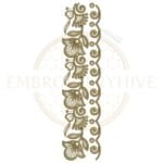 Buy flower border machine embroidery design