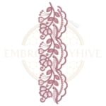 Buy flower border machine embroidery design