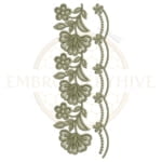 Buy flower border machine embroidery design