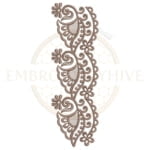 Buy flower border machine embroidery design