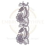 Buy flower border machine embroidery design