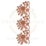 Buy flower border machine embroidery design