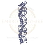 Buy flower border machine embroidery design