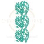 Buy flower border machine embroidery design