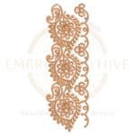 Buy flower border machine embroidery design