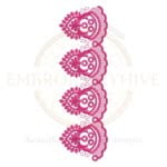 Buy flower border machine embroidery design