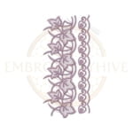 Buy flower border machine embroidery design