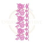 Buy flower border machine embroidery design