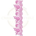 Buy flower border machine embroidery design