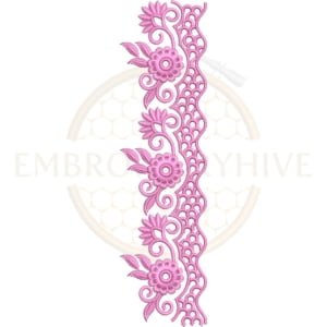 Buy flower border machine embroidery design