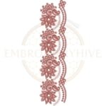 Buy flower border machine embroidery design