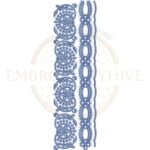 Buy flower border machine embroidery design