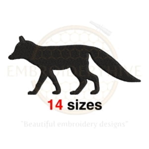 Buy Fox machine embroidery design