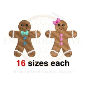 Buy Double Gingerbread machine embroidery design