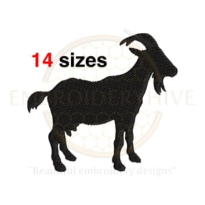 Buy Goat machine embroidery design