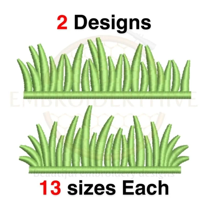 Buy Grass machine embroidery design