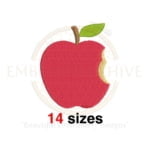 Buy Half apple machine embroidery design