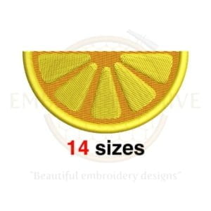 Buy Half lemon machine embroidery design