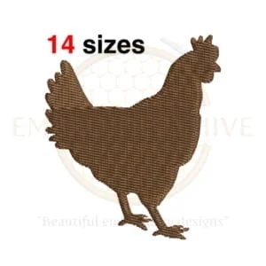 Buy Hen machine embroidery design