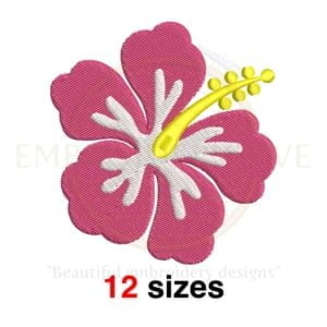 Buy Hibiscus machine embroidery design