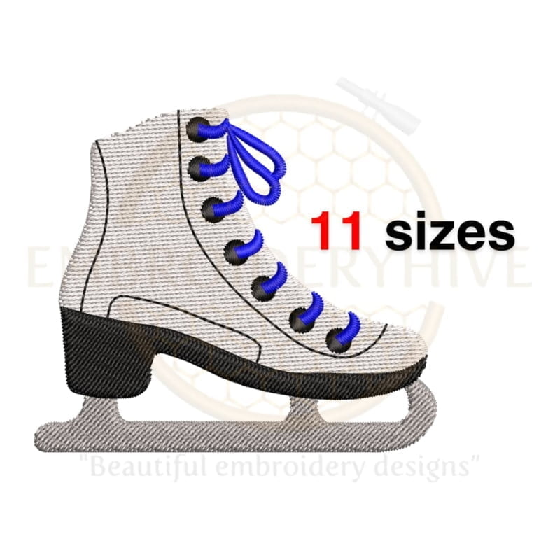 Buy Ice Skate Machine Embroidery Design