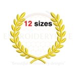 Buy Laurel Wreath Machine embroidery design