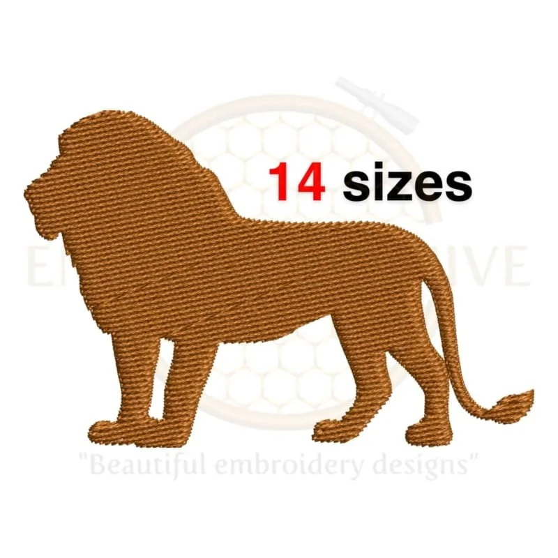 Buy Lion machine embroidery design