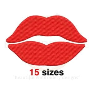 Buy Lips machine embroidery design