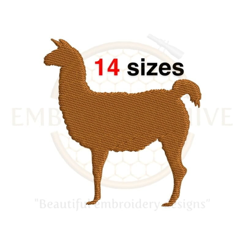 Buy Llama machine embroidery design