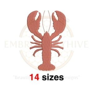 Buy Lobster machine embroidery design