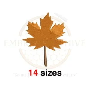 Buy Maple Leaf machine embroidery design