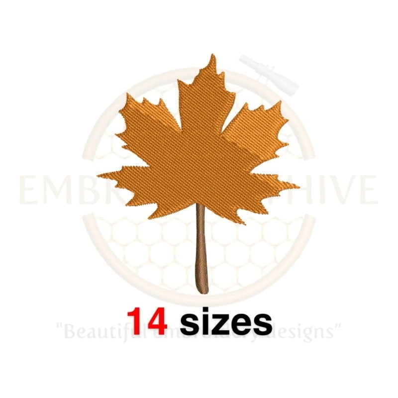 Buy Maple Leaf machine embroidery design