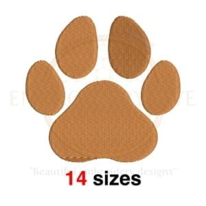 Buy Paw Print machine embroidery design