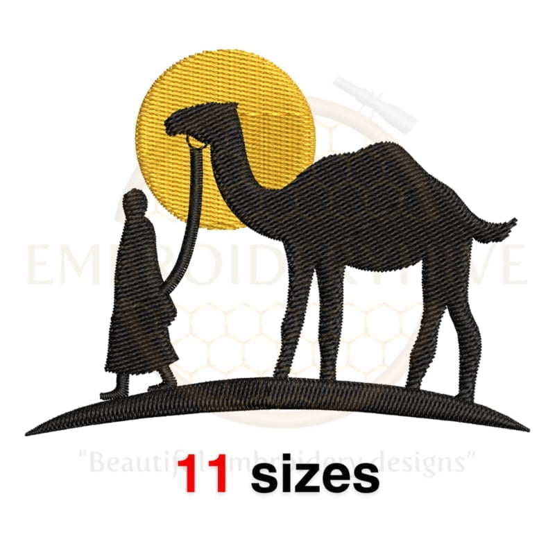 Buy Moroccan Camel Machine embroidery design